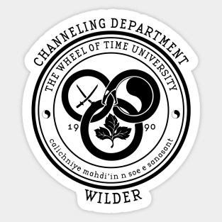 The Wheel of Time University - Wilder Sticker